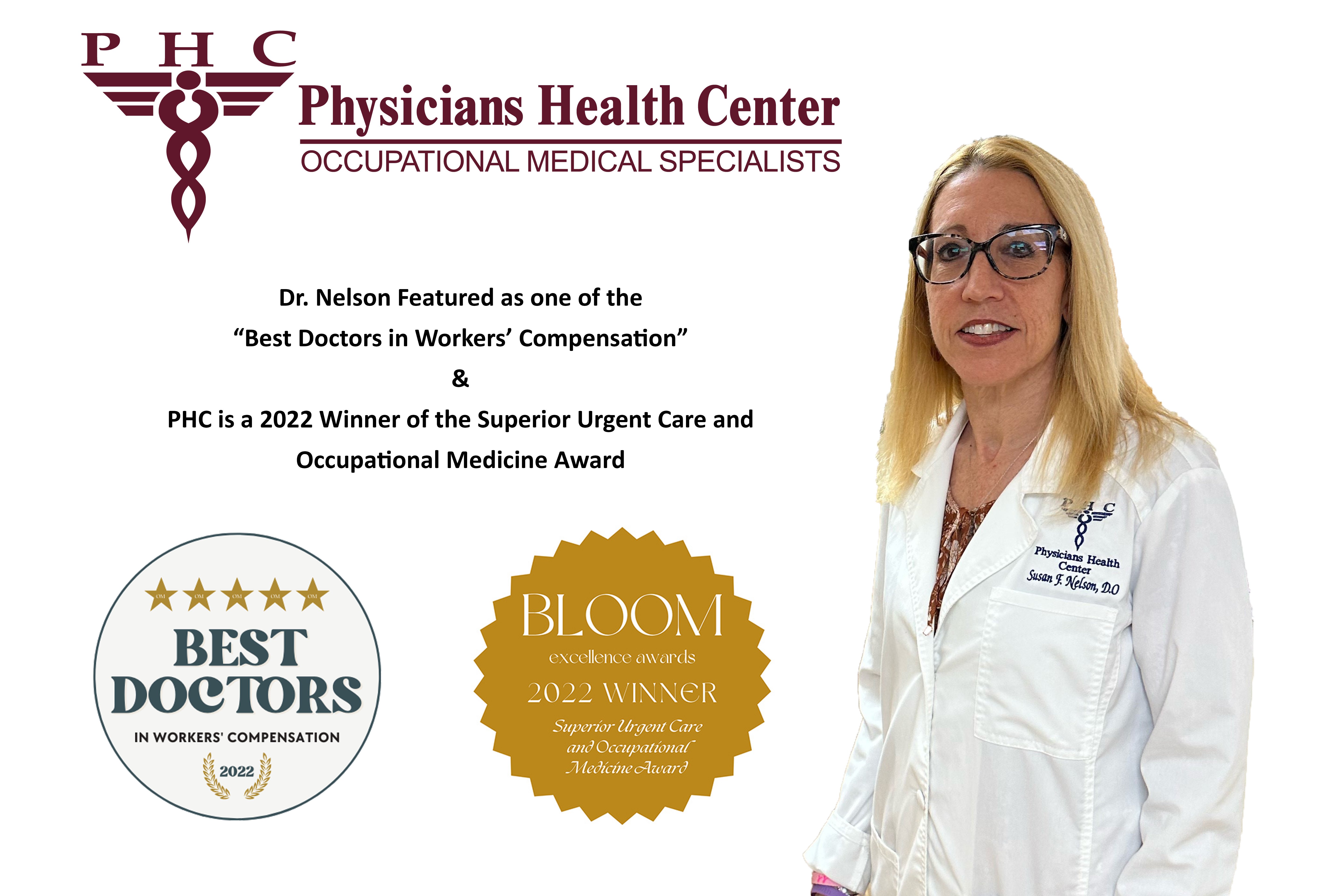 Dr. Susan Nelson Featured As One Of The Best Doctors In Workers Comp